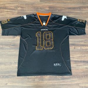 Nike Peyton Manning Denver Broncos Stitched NFL Jersey size 52 Blackout edition